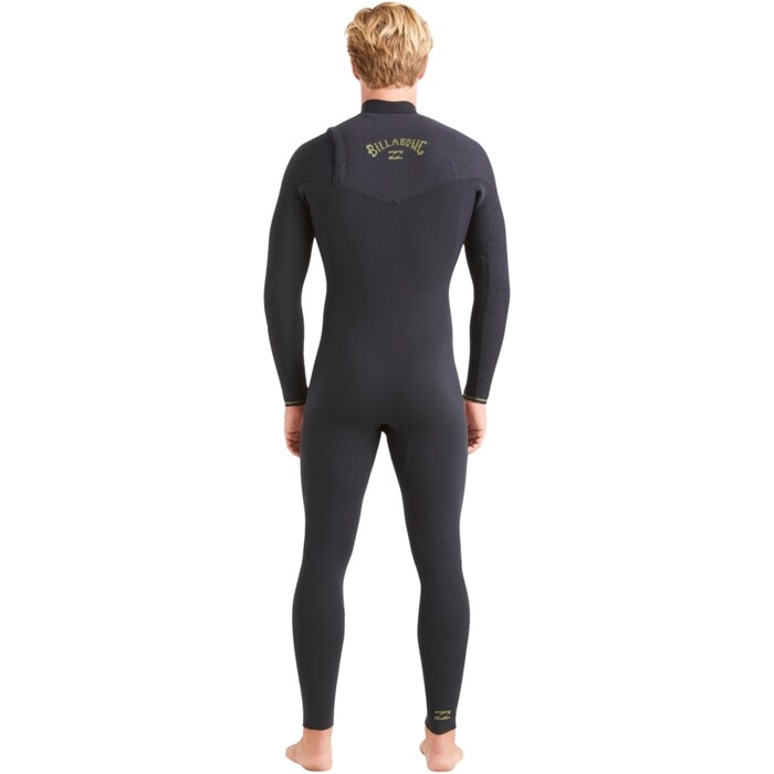 2024 Billabong Mens Revolution Natural 3/2mm Zip Free Wetsuit ABYW100229 - Black